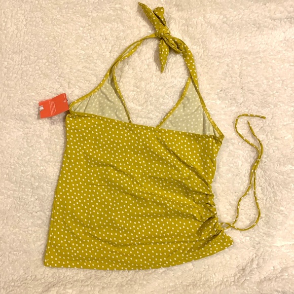 NWT Bikini Top Swimming Mustard White dot. Size 2 - Picture 3 of 8
